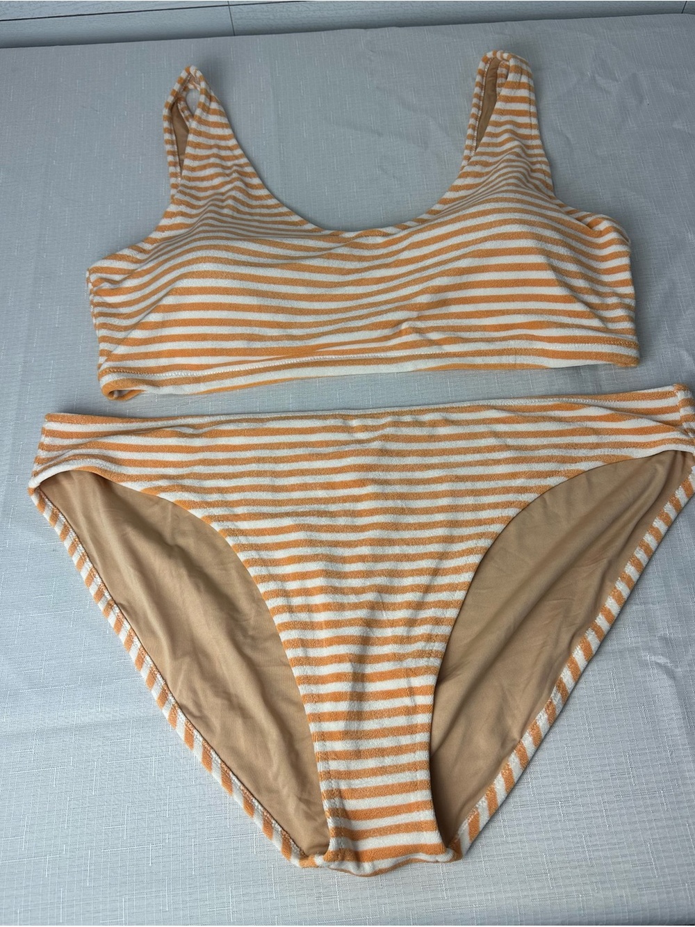 NWT Old Navy Orange & White Terry Bikini 3X - Picture 7 of 14